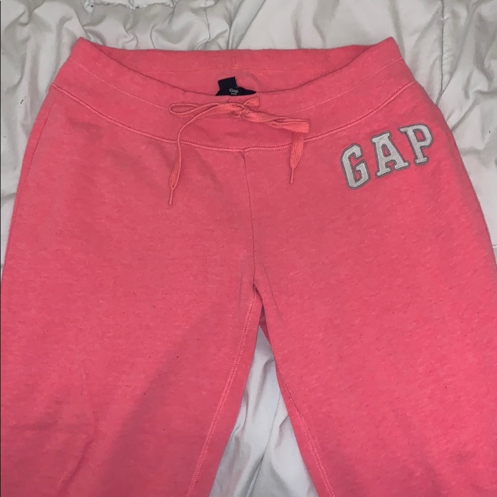 Bright pink GAP joggers